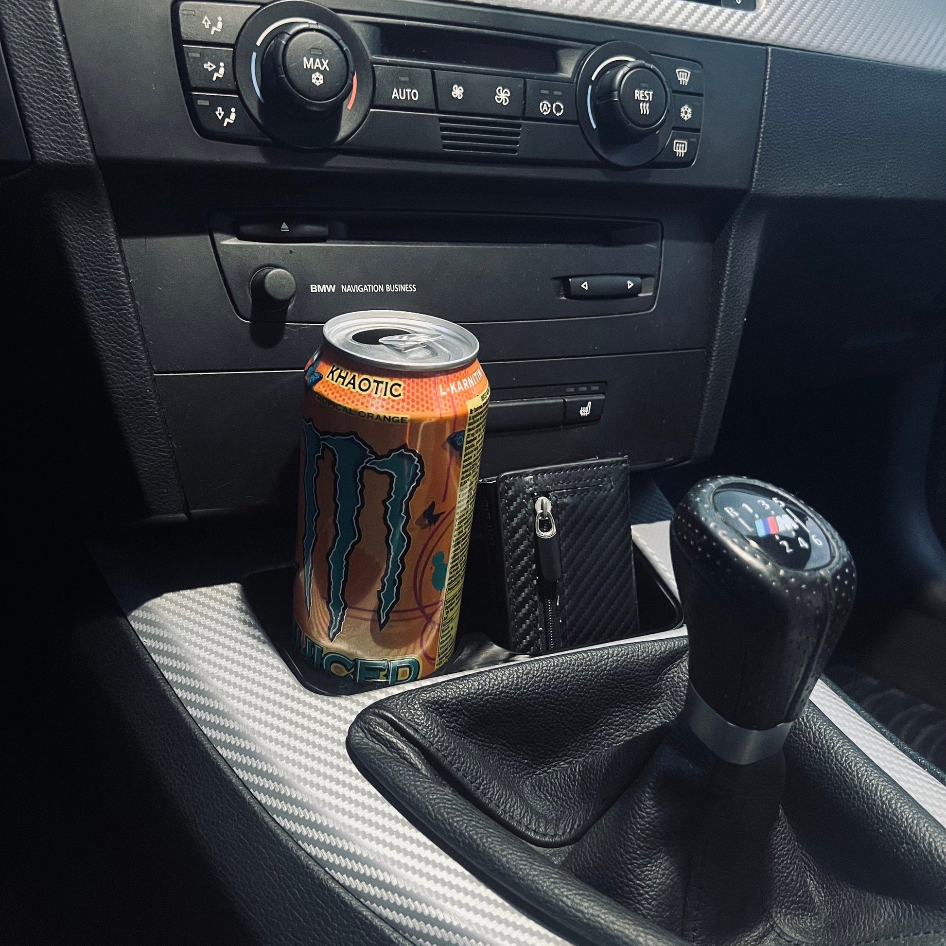 Cup Holder with Integrated Storage Tray for BMW 3 Series (E90–E93) - Exact Designs