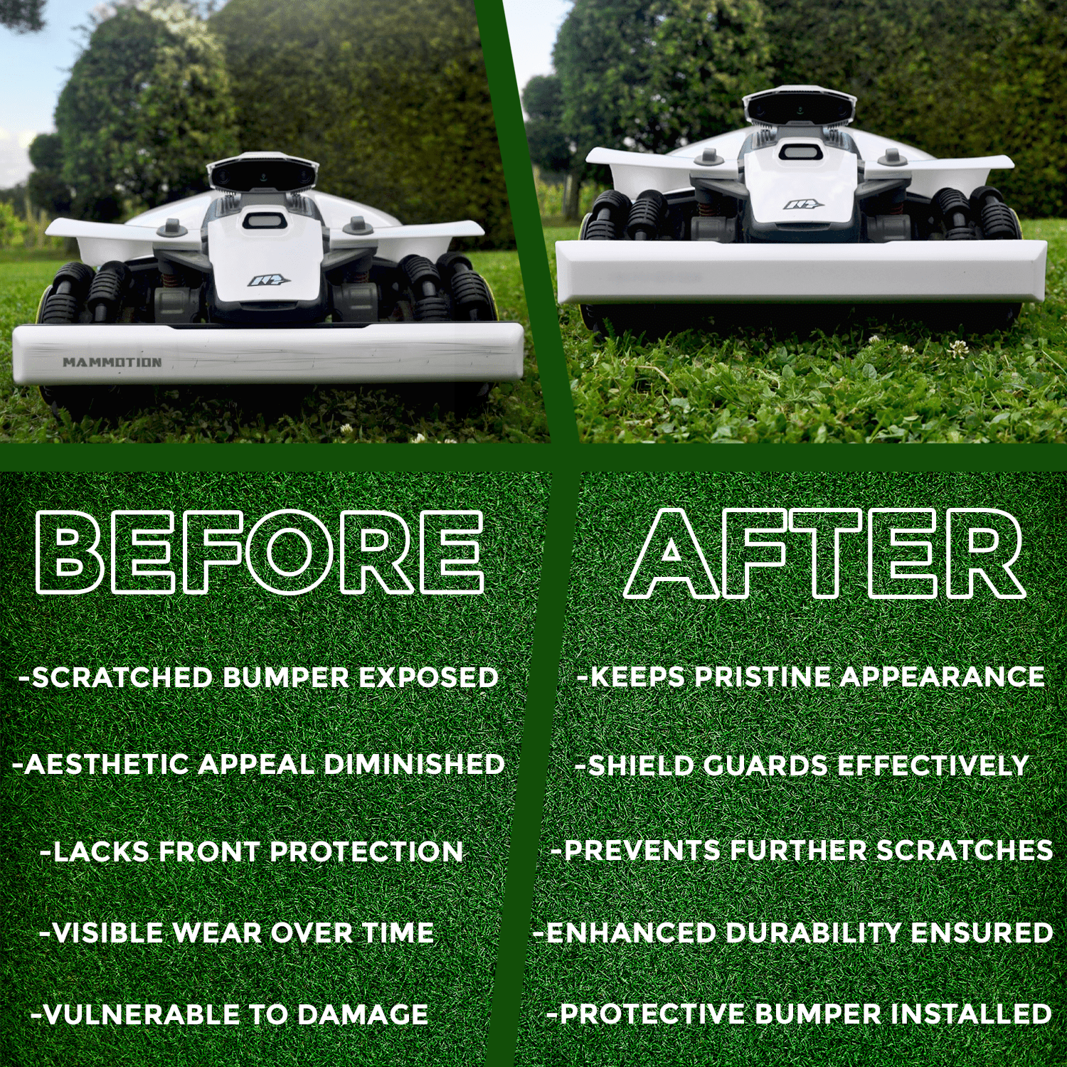 Mammotion Luba Mini – Frontschutz - Exact Designs